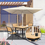 Maxbell Umbrella Base Stand Hole Rings Plug Cover Detachable Fixing for Outdoor Patio 8Pcs