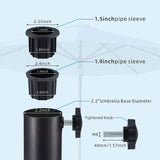 Maxbell Umbrella Base Stand Hole Rings Plug Cover Detachable Fixing for Outdoor Patio 8Pcs