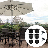 Maxbell Umbrella Base Stand Hole Rings Plug Cover Detachable Fixing for Outdoor Patio 8Pcs