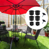 Maxbell Umbrella Base Stand Hole Rings Plug Cover Detachable Fixing for Outdoor Patio 8Pcs