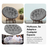 Maxbell 2xPapasan Chair Cushion Egg Chair Cushion Round 15.7inch for Family Rooms