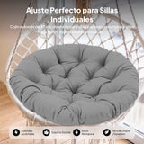 Maxbell 2xPapasan Chair Cushion Egg Chair Cushion Round 15.7inch for Family Rooms