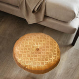 Maxbell Maxbell Round Floor Cushion Sitting Decorative Window Cushion for Beds, Sofas brown