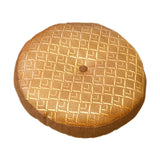 Maxbell Maxbell Round Floor Cushion Sitting Decorative Window Cushion for Beds, Sofas brown