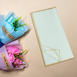 Maxbell Maxbell 20Pcs Flower Wrapping Paper Waterproof Simple for Wedding Gift Box Valentine Blue