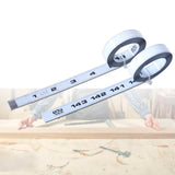 Maxbell Maxbell Self Adhesive Measuring Tape Accurate Imperial Scale Workbench Ruler for Saw 4FT Left to Right