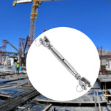 Jaw and Jaw Turnbuckle Outdoor Turnbuckle Rigging Screw for Tensioning Cable M6