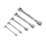 Jaw and Jaw Turnbuckle Outdoor Turnbuckle Rigging Screw for Tensioning Cable M6