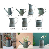 Maxbell Watering Can Flowerpot Iron Kettle Flower Pot for Desktop Office Living Room Style A