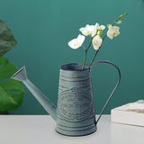 Maxbell Watering Can Flowerpot Iron Kettle Flower Pot for Desktop Office Living Room Style A