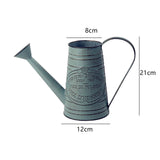 Maxbell Watering Can Flowerpot Iron Kettle Flower Pot for Desktop Office Living Room Style A