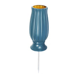Maxbell Cemetery Vase Detachable Spike Stake Grave Decorations for Lawn Grave Garden Blue