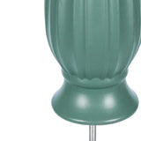 Maxbell Cemetery Vase Detachable Spike Stake Grave Decorations for Lawn Grave Garden Green