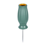 Maxbell Cemetery Vase Detachable Spike Stake Grave Decorations for Lawn Grave Garden Green