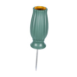Maxbell Cemetery Vase Detachable Spike Stake Grave Decorations for Lawn Grave Garden Green