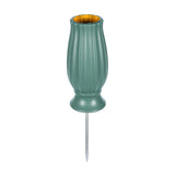 Maxbell Cemetery Vase Detachable Spike Stake Grave Decorations for Lawn Grave Garden Green