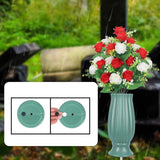 Maxbell Cemetery Vase Detachable Spike Stake Grave Decorations for Lawn Grave Garden Green