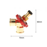Maxbell Propane Gas Splitter Adapter Quick Connect for Camping Stoves Heater Trailer
