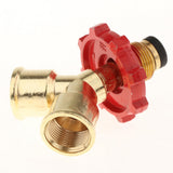 Maxbell Propane Gas Splitter Adapter Quick Connect for Camping Stoves Heater Trailer
