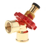 Maxbell Propane Gas Splitter Adapter Quick Connect for Camping Stoves Heater Trailer
