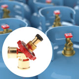 Maxbell Propane Gas Splitter Adapter Quick Connect for Camping Stoves Heater Trailer