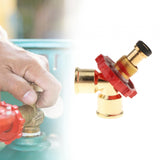 Maxbell Propane Gas Splitter Adapter Quick Connect for Camping Stoves Heater Trailer
