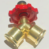 Maxbell Propane Gas Splitter Adapter Quick Connect for Camping Stoves Heater Trailer