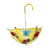 Maxbell Umbrella Shaped Bird Feeder Unique Hanging Bird Feeder for Balcony Yard Lawn Yellow
