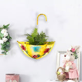 Maxbell Umbrella Shaped Bird Feeder Unique Hanging Bird Feeder for Balcony Yard Lawn Yellow
