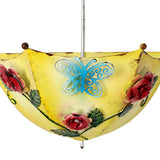 Maxbell Umbrella Shaped Bird Feeder Unique Hanging Bird Feeder for Balcony Yard Lawn Yellow