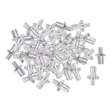 Maxbell 50Pcs Tapping Expansion Screws Sturdy Fixing Nails for Concrete Wood Window 5x7mm