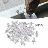 Maxbell 50Pcs Tapping Expansion Screws Sturdy Fixing Nails for Concrete Wood Window 5x7mm