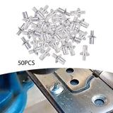 Maxbell 50Pcs Tapping Expansion Screws Sturdy Fixing Nails for Concrete Wood Window 5x7mm