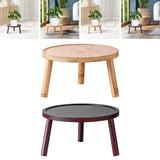Maxbell Flower Pot Holder Planter Rack Hotel Planter Holder Wooden Plant Stand Table Wood