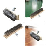 Maxbell Maxbell Wire Brush Heavy Duty Tough Scrubber Brush for Cleaning Tile Surfaces Cement 25cm