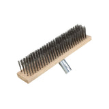 Maxbell Maxbell Wire Brush Heavy Duty Tough Scrubber Brush for Cleaning Tile Surfaces Cement 40cm
