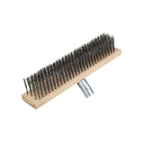 Maxbell Maxbell Wire Brush Heavy Duty Tough Scrubber Brush for Cleaning Tile Surfaces Cement 40cm