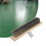 Maxbell Maxbell Wire Brush Heavy Duty Tough Scrubber Brush for Cleaning Tile Surfaces Cement 40cm