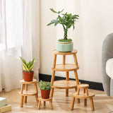 Maxbell Maxbell Wooden Plant Stand Planter Rack Hotel Home Dining Room Wood Flowerpot Holder Wood