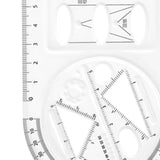 Maxbell Maxbell Geometric Ruler Math Teaching Draft Ruler for School Office Supplies Student
