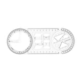 Maxbell Maxbell Geometric Ruler Math Teaching Draft Ruler for School Office Supplies Student