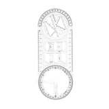 Maxbell Maxbell Geometric Ruler Math Teaching Draft Ruler for School Office Supplies Student
