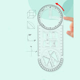 Maxbell Maxbell Geometric Ruler Math Teaching Draft Ruler for School Office Supplies Student