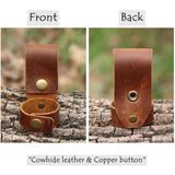 Maxbell Maxbell PU Leather Gloves Holder Work Gloves Safely Buckle for Camping Boating Hiking