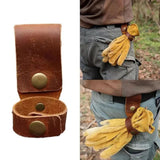 Maxbell Maxbell PU Leather Gloves Holder Work Gloves Safely Buckle for Camping Boating Hiking