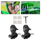 Maxbell Maxbell 2 Pieces Lawn Aerator Shoes Lawn Tool with Straps Heavy Duty for Garden Yard