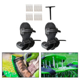 Maxbell Maxbell 2 Pieces Lawn Aerator Shoes Lawn Tool with Straps Heavy Duty for Garden Yard