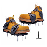 Maxbell Maxbell 2 Pieces Lawn Aerator Shoes Lawn Tool with Straps Heavy Duty for Garden Yard