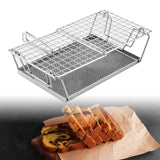 Maxbell Maxbell Stainless Steel Folding Grill Basket Grill Accessories for Fishes Steak Kabobs