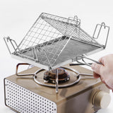 Maxbell Maxbell Stainless Steel Folding Grill Basket Grill Accessories for Fishes Steak Kabobs